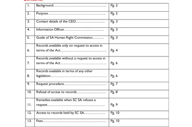 PAIA Manual SCSA